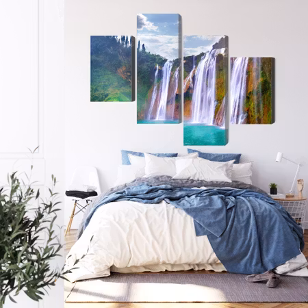 Canvastavla - The waterfall in luoping