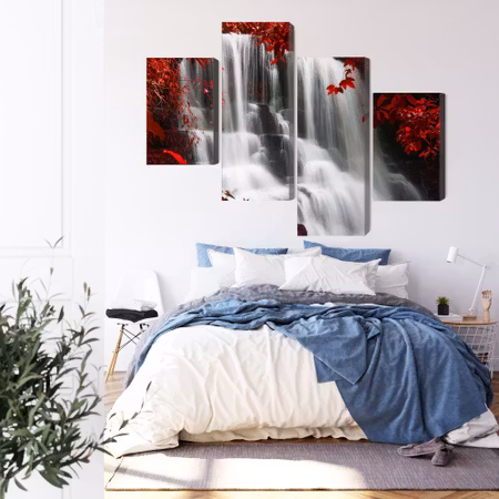 Canvastavla - Man daeng waterfall