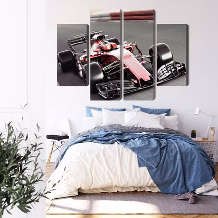 Canvastavla - Formula 1 car on the track