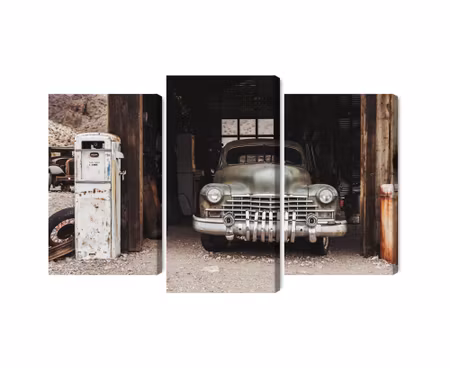 Canvastavla - Old car in vintage style