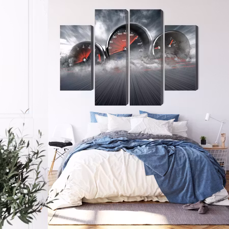 Canvastavla - High speed car counters