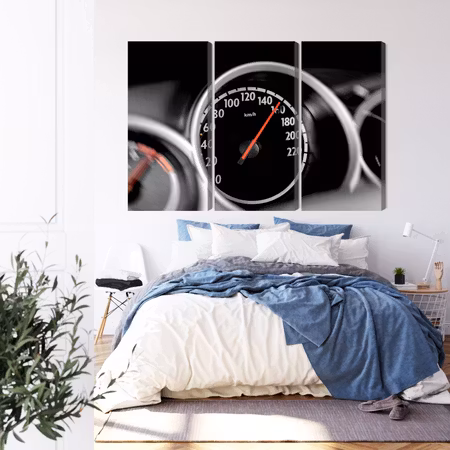 Canvastavla - Car speedometer