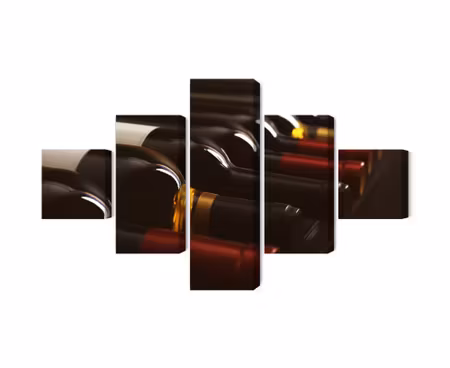 Canvastavla - Delicious wine bottles