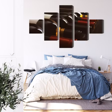 Canvastavla - Delicious wine bottles