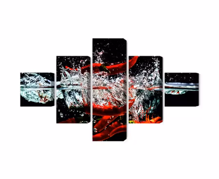 Canvastavla - Chili in water