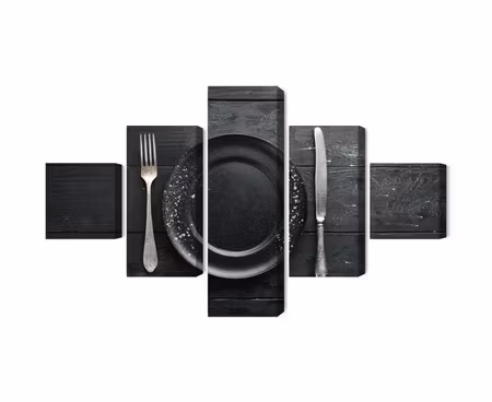 Canvastavla - Vintage tableware