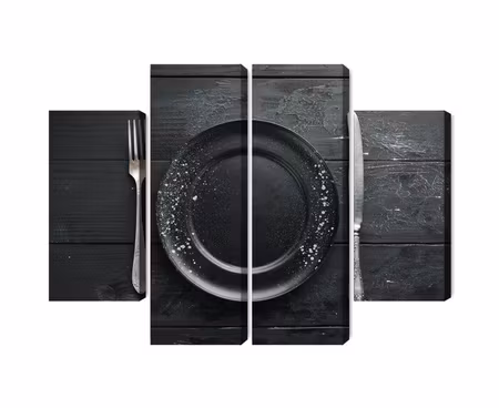 Canvastavla - Vintage tableware