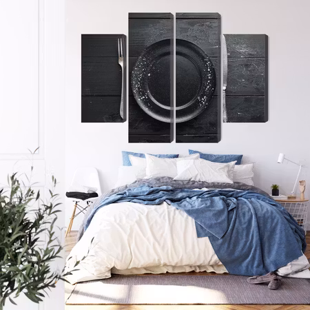 Canvastavla - Vintage tableware