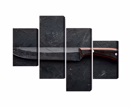 Canvastavla - Old kitchen knife