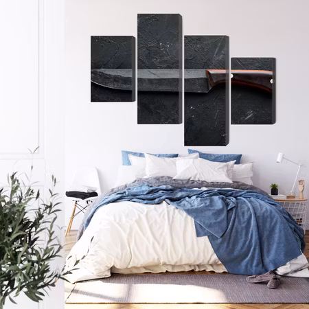 Canvastavla - Old kitchen knife