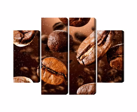 Canvastavla - Brown coffee beans