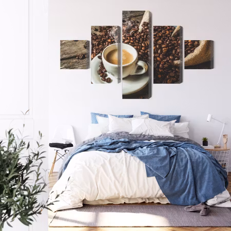 Canvastavla - A cup of hot coffee