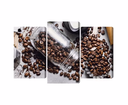 Canvastavla - Ingredients for making coffee