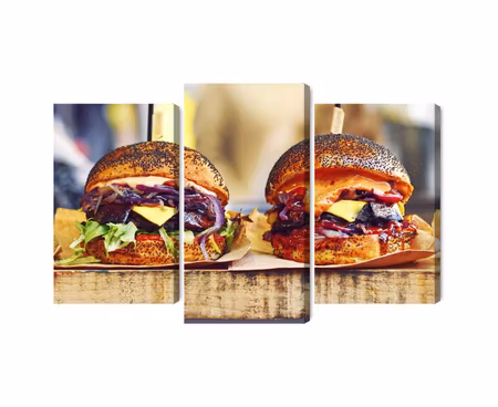Canvastavla - Vegan burgers