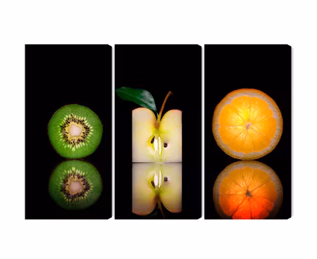 Canvastavla - Fruit halves