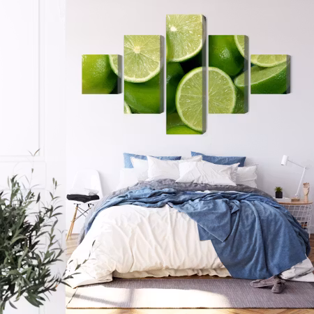 Canvastavla - Lime halves