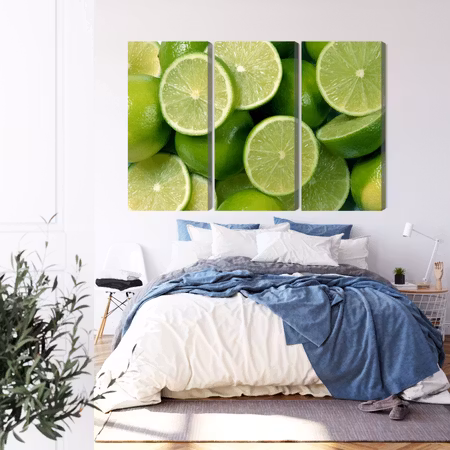 Canvastavla - Lime halves