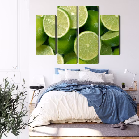Canvastavla - Lime halves