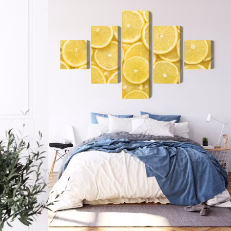 Canvastavla - Lemon slices