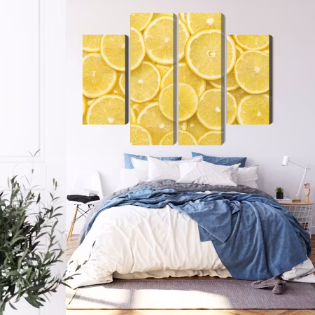 Canvastavla - Lemon slices