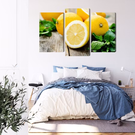 Canvastavla - Lemon with mint