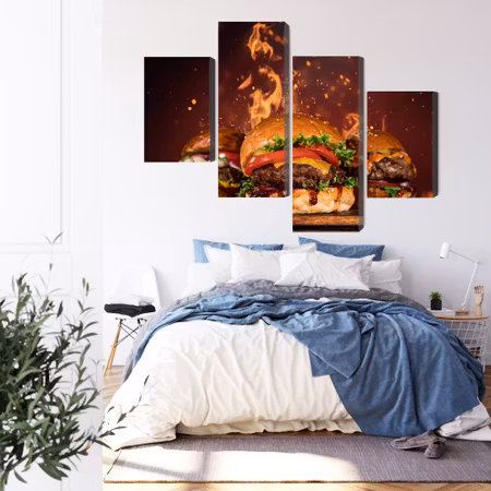 Canvastavla - Tasty burgers