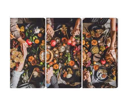 Canvastavla - The table was set abundantly