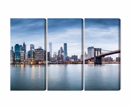 Canvastavla - Panoramic view of the city of new york