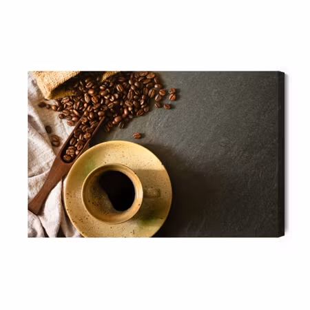 Canvastavla - Coffee with milk foam