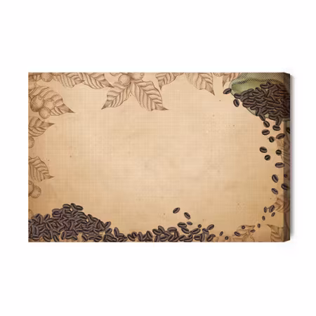 Canvastavla - Grains on a jute bag