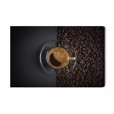 Canvastavla - A glass of espresso