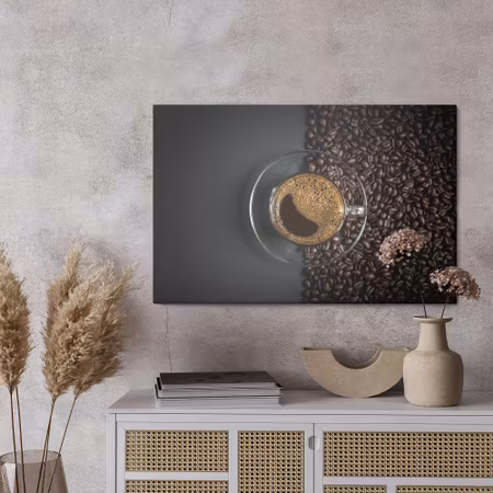 Canvastavla - A glass of espresso