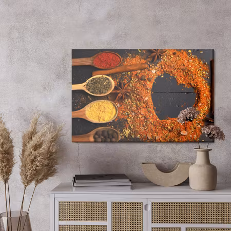 Canvastavla - Heart of spices