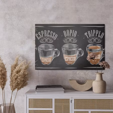 Canvastavla - Vintage espresso coffee