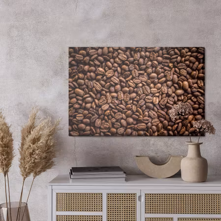 Canvastavla - Background of roasted coffee beans