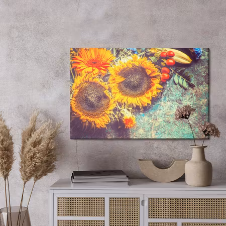 Canvastavla - Autumn floral composition in vintage