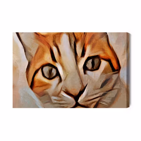 Canvastavla - Portrait of a cat as painted
