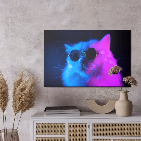 Canvastavla - Cat with sunglasses