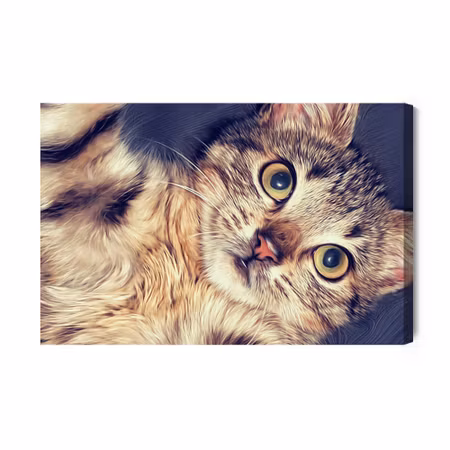 Canvastavla - A beautiful feline portrait as painted