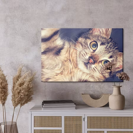 Canvastavla - A beautiful feline portrait as painted