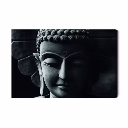 Canvastavla - Buddha head