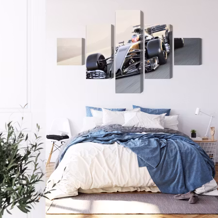 Canvastavla - Formula 1 car on the racetrack