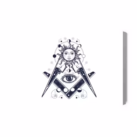 Canvastavla - All seeing eye