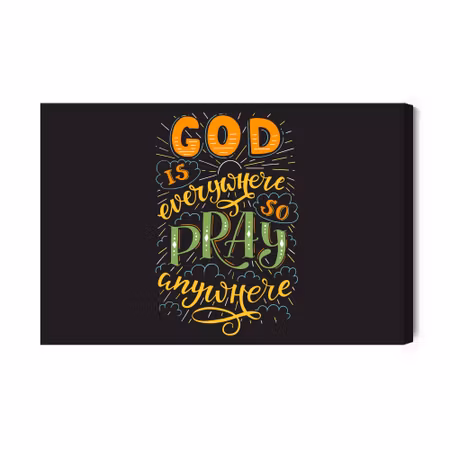 Canvastavla - God is everywhere