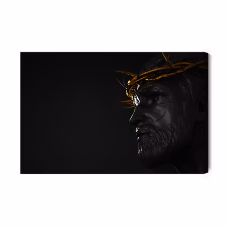 Canvastavla - Christ with a golden crown of thorns