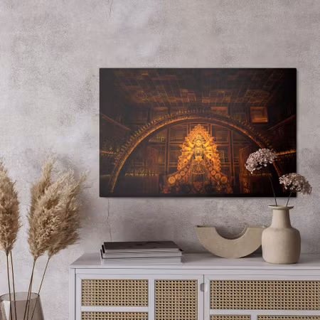 Canvastavla - Goddess durga in pandal