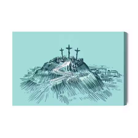 Canvastavla - Golgotha ??mountain
