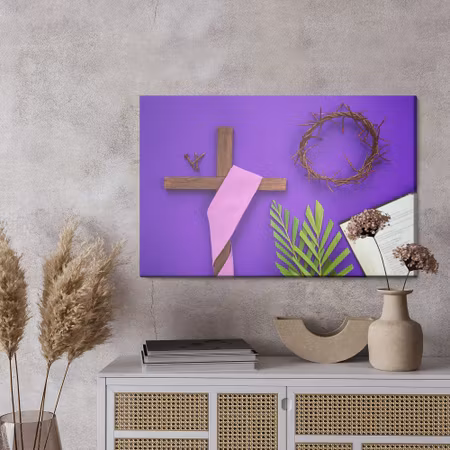 Canvastavla - Lenten symbols