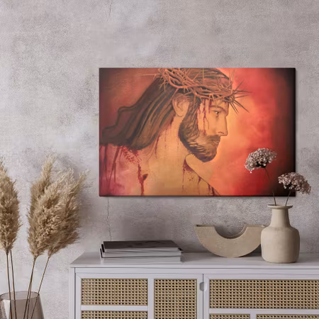 Canvastavla - Jesus crucified