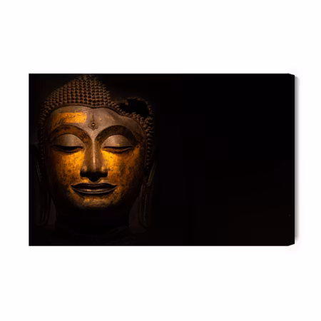 Canvastavla - The face of the buddha